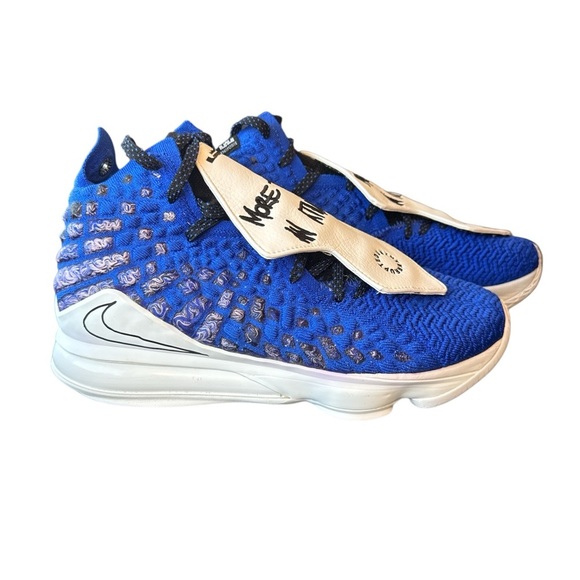 Nike Uninterrupted x LeBron 17 More Than An Athlete Blue Sneakers Men’s Size 9.5 - Picture 2 of 8